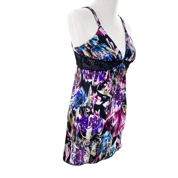 On Gossamer Printed Mesh Nightie Chemise Large Style #88204 NWT NEW - Picture 4 of 10